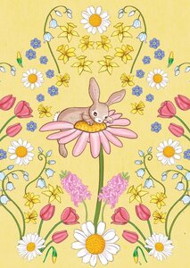 Postcard Belle and Boo | Daisy Yellow 
