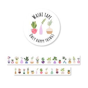 Washi Tape | Flower Vases - Only Happy Things