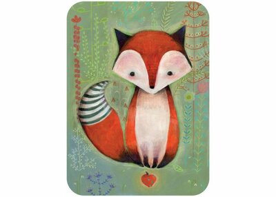 Santoro Eclectic Collection Double Postcard Santoro - The Fox And The Berry