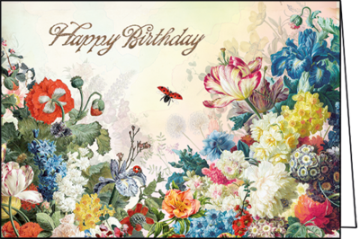 Barbara Behr - Auguri - Folded Card | Happy Birthday (Flowers)