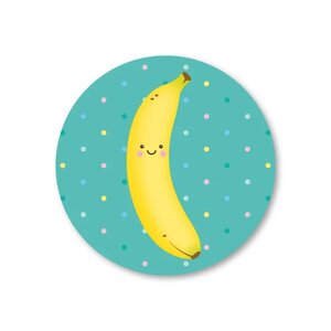 5 Round Stickers Studio Schatkist | Banana
