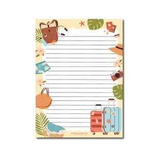 A5 Summer Travels Notepad - Double Sided