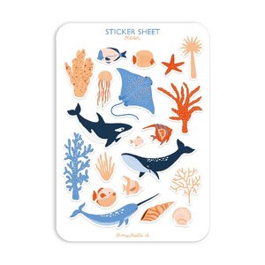 A5 Stickersheet by Muchable | Ocean