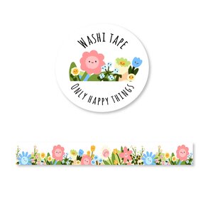 Washi Tape | Happy flowers - Only Happy Things