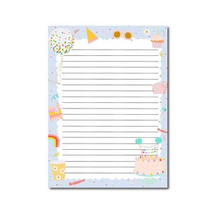 A5 Party Time Notepad - Double Sided - by Only Happy Things