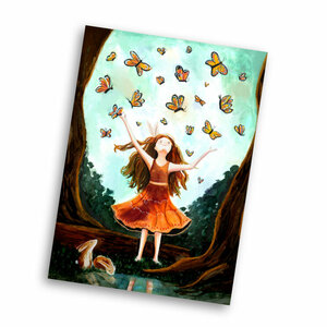 Postcard from Esther Bennink - Butterfly dance
