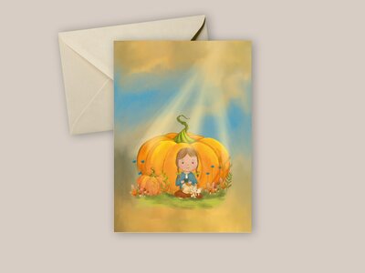 Postcard from Studio Poppybird - Pumpkin