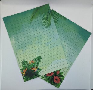 A4 Notepad Tropical Flower - by StationeryParlor