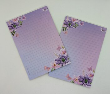 A5 Notepad Butterflies - by StationeryParlor