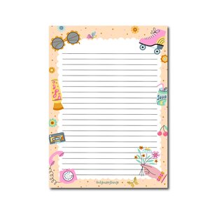 A5 Retro Notepad - Double Sided - by Only Happy Things