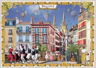 PK 8069 Barbara Behr Glitter Postcard | La France - La France - Bayonne (Ville)