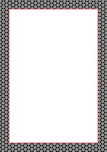 A5 Letter Paper Pad | Toni Starck Pattern - Black elegance