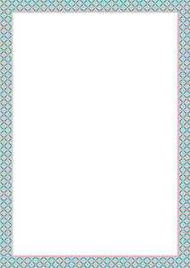 A4 Letter Paper Pad | Toni Starck Pattern - Candy Jade