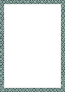 A4 Letter Paper Pad | Toni Starck Pattern - Green Elegance