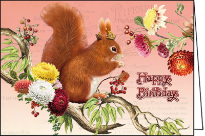 Barbara Behr - Auguri - Folded Card | Happy birthday (Squirrel)