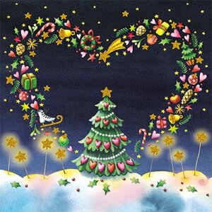 Nina Chen Postcard Christmas | Christmas tree