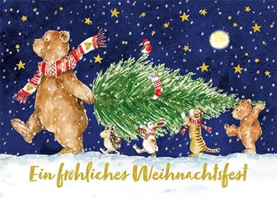 Carola Pabst Postcard | Fröhliches Weihnachtsfest