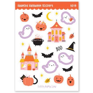Haunted Halloween Stickers - Little Lefty Lou