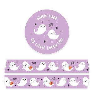 Ghosts Purple Washi Tape - Little Lefty Lou 