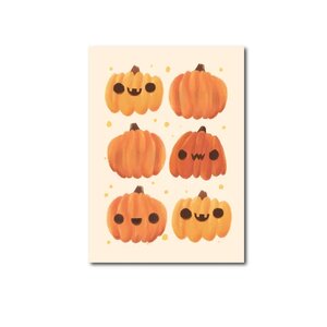 Postcard Craft Only Happy Things | Pumpkin Patch Greetings