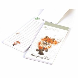 'The Foxtrot' Fox Magnetic Shopping Pad - Wrendale Designs