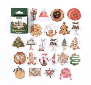 Sticker Flakes Box | Christmas Bakery