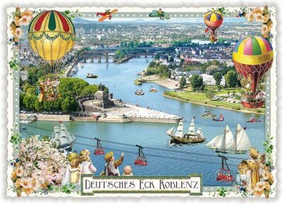 PK 648 Tausendschön Postcard | Deutsches Eck Koblenz 