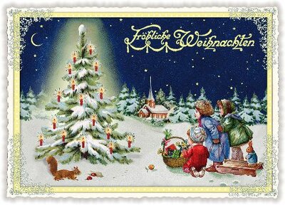 PK 420 Tausendschön Postcard Christmas - Fröhliche Weihnachten
