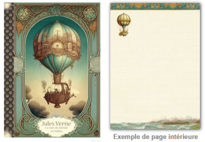 Illustrated little notebook Gwenaëlle Trolez Créations - Jules Verne