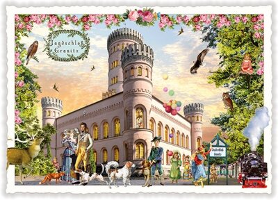 PK 1108 Tausendschön Postcard | Sellin, Jagdschloss Granitz