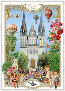 PK 1116 Tausendschön Postcard | Angers, Cathédrale Saint-Maurice d'Angers