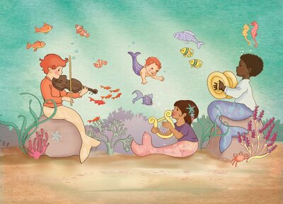 Postcard Belle and Boo | Mermaid Song