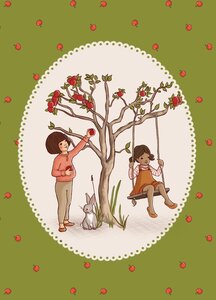 Postcard Belle and Boo | Picking Apple