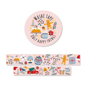 Washi Tape | Pink Christmas Delight - Only Happy Things