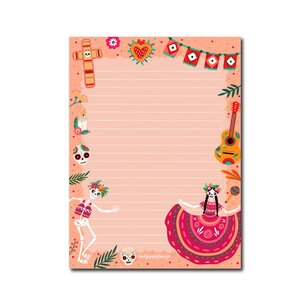 A5 Dia de los muertos Notepad - Double Sided - by Only Happy Things