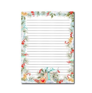 A5 Frosty Forest Festivities Notepad - Double Sided - by Only Happy Things