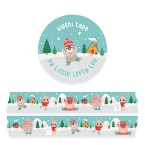 Ice Skating Washi Tape - Little Lefty Lou 