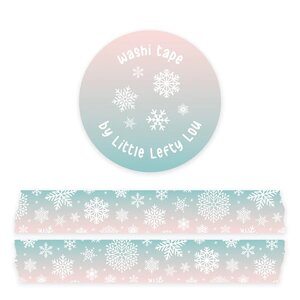 Snowflakes Washi Tape - Little Lefty Lou 