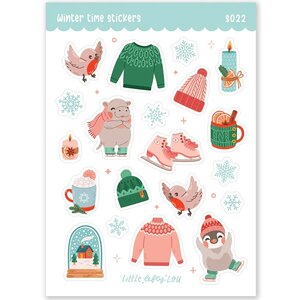 Winter Time Stickers - Little Lefty Lou