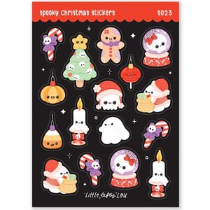 Spooky Christmas Stickers - Little Lefty Lou