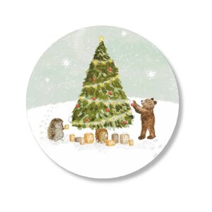 6x Sticker Kerst diertjes by Art by Meer