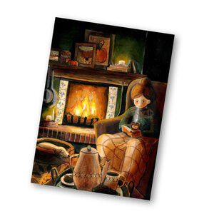 Postcard from Esther Bennink - Fireplace cosiness