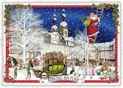 PK 650 Tausendschön Postcard | Weihnachten Koblenz am Plan