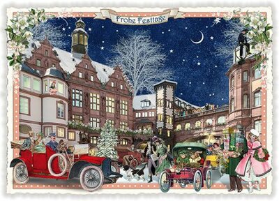 PK 883 Tausendschön Postcard Christmas - Frohe Festtage - Rathaus, Frankfurt