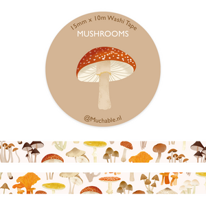 Mushrooms Washi Tape - Muchable