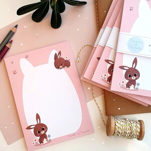 A6 Notepad Little Bunny - Poussin et Poupette
