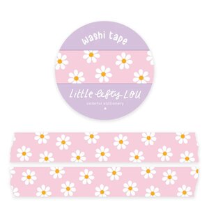 Pink Daisies Washi Tape - Little Lefty Lou 