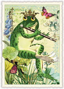 PK 1130 Tausendschön Postcard | Frog Prince with Transverse Flute