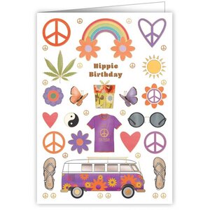 Greeting Card - Hippie Birthday