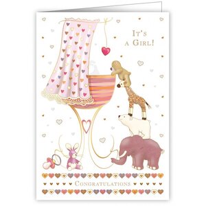 Greeting Card - It's a girl!
